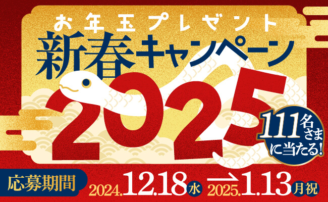 【お年玉プレゼント新春キャンペーン2025】の画像