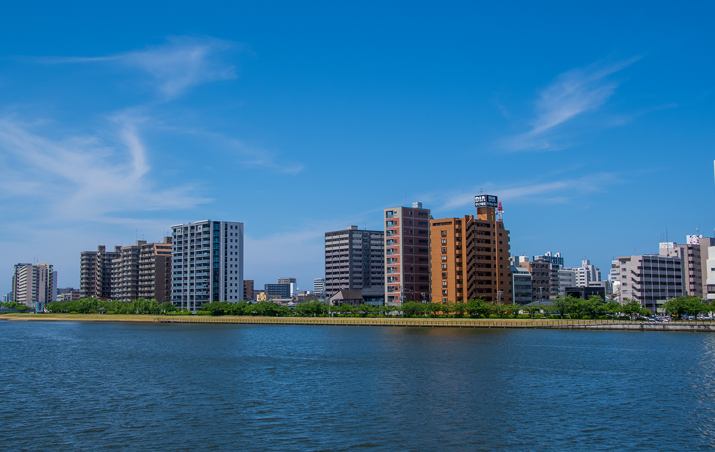 信濃川西岸